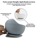 Kit Alimentação Bebê Silicone 8 Peças com Ventosa Solari Baby