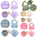 Kit Alimentação Bebê Silicone 8 Peças com Ventosa Solari Baby