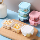 Mini Potes para Congelar Papinha c/ Tampa Hermética Porta Leita em pó Frutas para Bebe adultos Kit c/2/4/8/16