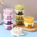 Mini Potes para Congelar Papinha c/ Tampa Hermética Porta Leita em pó Frutas para Bebe adultos Kit c/2/4/8/16