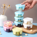 Mini Potes para Congelar Papinha c/ Tampa Hermética Porta Leita em pó Frutas para Bebe adultos Kit c/2/4/8/16