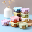 Mini Potes para Congelar Papinha c/ Tampa Hermética Porta Leita em pó Frutas para Bebe adultos Kit c/2/4/8/16
