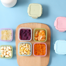 Mini Potes para Congelar Papinha c/ Tampa Hermética Porta Leita em pó Frutas para Bebe adultos Kit c/2/4/8/16
