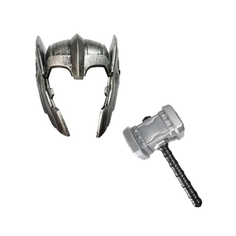Kit Fantasia Thor Infantil com Martelo e Máscara Solari Baby